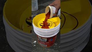 exterior paint  yellow base colour mixing  exterior emulsion satisfying ytshorts [upl. by Garv410]