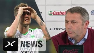 Klaus Allofs quotNicklas Bendtner vom Training freigestelltquot  Bayer Leverkusen  VfL Wolfsburg [upl. by Cima]