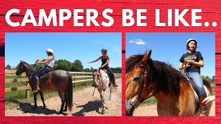 Types of Equestrians at Horse Camp🐴 [upl. by Steddman]