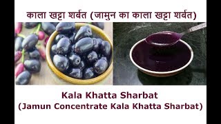 जामुन का काला खट्टा शर्बत  Jamun Concentrated Kala Khatta Sharbat  By Neha Ki Pakshala [upl. by Christianity]