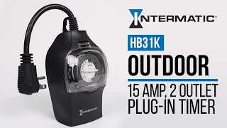 How to Program the HB31K Outdoor PlugIn Timer from Intermatic [upl. by Eenafit]