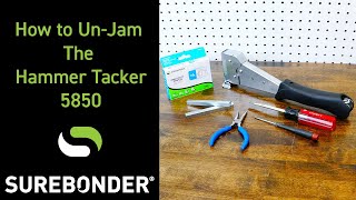 How To UnJam The 5850 Surebonder Hammer Tacker [upl. by Conard427]