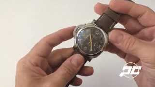 Panerai PAM579 Luminor Destro Titanium Chronograph Monopulsante Review [upl. by Anilef508]