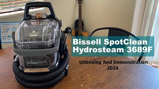 Bissell SpotClean Hydrosteam 3689F Unboxing Demo 2024 [upl. by Dede]