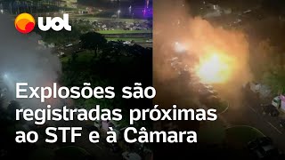 Explosões são ouvidas próximas ao STF e à Câmara dos Deputados em Brasília veja vídeos [upl. by Pius]