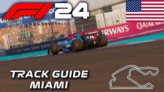 F1 24  Miami GP Track Guide [upl. by Kenimod]