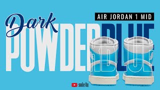 Air Jordan 1 Mid quotDARK POWDER BLUEquot  2025 Details  Release Info [upl. by Hildebrandt]