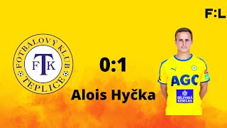 MFK Karviná VS FK Teplice 01 Alois Hyčka [upl. by Yarw480]