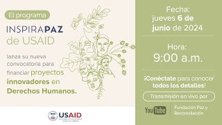 Lanzamiento de convocatoria para financiar proyectos innovadores en Derechos Humanos [upl. by Tiler226]