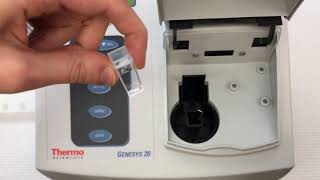 How to Use a Genesys 20 Spectrophotometer [upl. by Lleneg]