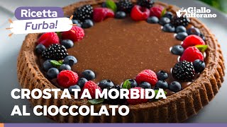 CROSTATA MORBIDA AL CIOCCOLATO FACILISSIMA E SUPER GOLOSA 😋😍🍫 [upl. by Vanzant]