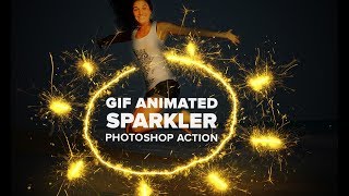 Gif Animated Sparkle Photoshop Action Tutorial [upl. by Kaiulani]