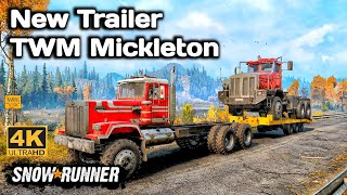 New Trailer TWM Mickleton In SnowRunner Season 14 truck offroad 4k [upl. by Anoy]