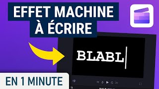 Comment faire leffet machine à écrire avec Clipchamp [upl. by Notirb]