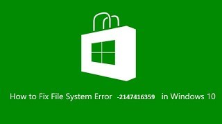 File System Error 2147416359 in Windows 10 Fixed  TechDoctor [upl. by Ho]