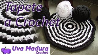 Como hacer TAPETE en TRAPILLO Tejido a CROCHET Ganchillo Tutorial paso a paso [upl. by Gnoix]