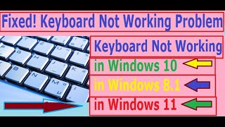 laptop keyboard not working windows 10 How to Fix Keyboard Not Working in Windows 10 amp Windows 81 [upl. by Judah992]