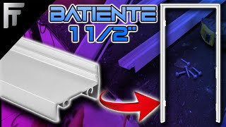 Cómo hacer un contramarco para puerta de Aluminio con BATIENTE de una y media perfil batiente 112 [upl. by Swerdna754]