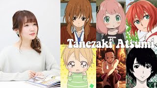 Tanezaki Atsumi compilation  Anime 20122022 All anime characters [upl. by Ynnal]