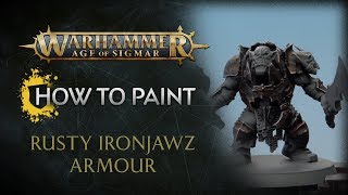 Tip of the Day  How to Paint Rusty Ironjawz Armour [upl. by Yborian]