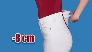 A sly sewing trick how to downsize jeans in the waist easily [upl. by Natan]