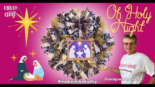 Create A Stunning Nativity Wreath With UITC Ring Board [upl. by Aisenet]