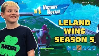 Leland Wins Fortnite Battle Royale Season 5 Multiple Wins [upl. by Vern]