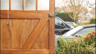 Wooden Timber Garage doors and Gate Ironmongery [upl. by Lisette]