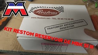 Traitement de réservoir de mobylette avec le kit restom [upl. by Sehcaep535]