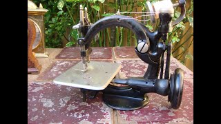 Old Vintage Antique Sewing Machine Wilcox Willcox amp Gibbs For Restoration Video [upl. by Gregoire]