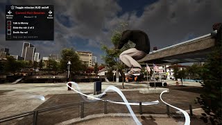 Session Skate Sim  Curved Rail Session  Smith the rail TUTORIAL Bugged mission  PS5 GAMEPLAY [upl. by Rahsab]