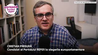 Cercetătorul Cristian Presură pe lista Partidului REPER la alegerile europarlamentare [upl. by Ul]