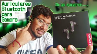 Review  auriculares gamer Lenovo Live Pods LP6 [upl. by Ozne]