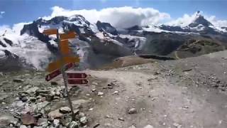 Mountain Biking from Gornergrat to Zermatt Switzerland [upl. by Iddo397]