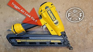 Nail Gun Trigger Air Leak Fix [upl. by Elpmet967]