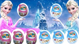 8 Minutes Satisfying with Unboxing Big Surprise EggPink amp Blue Elsas Eggcellent AdventureFrozen [upl. by Alhsa600]