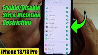 iPhone 13 How to EnableDisable Restrictions on iPhone 13 [upl. by Anaimad]