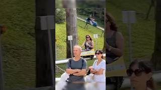 She might have been going a little bit too slow for him…funnyshorts shorts rollercoaster [upl. by Beacham]