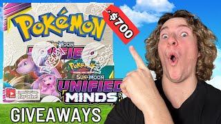 Opening a 700 POKEMON BOX Unified Minds Booster Box Opening [upl. by Beauchamp]