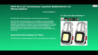 PKKP Mini LED Taschenlampe Superhell Multifunktional und Wiederaufladbar [upl. by Ilime]