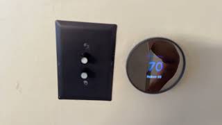 How to replace the battery on Nest Google Thermostat 👊 [upl. by Modnarb]