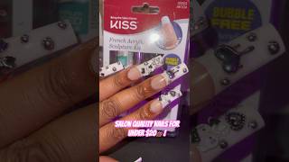 Kiss Acrylic kit nails at home nails diynails acrylicnails [upl. by Naxor]