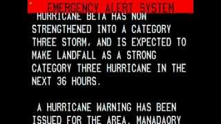 Hurricane Evacuation EAS Scenario Corpus Christi Texas [upl. by Ahsenroc]