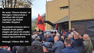 Protesta e shqiptarëve në Medvegjë “Kthema adresën” 3 NËNTOR 2024 [upl. by Waugh]