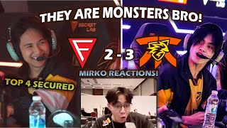 THEY ARE TOO STRONG FNATIC ONIC PH VS TEAM FALCON THE BEST MATCH IN M6 SO FAR MIRKO REACTIONS [upl. by Wandie]