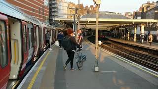 Finchley Road Station Metropolitan amp Jubilee Lines London underground tube trains north platform [upl. by Torrie]