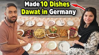 Samina Ne First Dawat Kis Ki Krdi😀  Made 10 Dishes😱  Dawat Preperation Ideas [upl. by Ytte685]