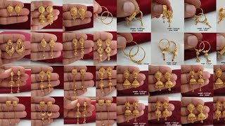 latest gold earrings designs long earrings stud earrings designs 2024 with price  new earrings [upl. by Favian525]