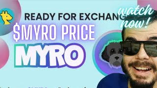 Myro Coin Price Prediction  MYRO token [upl. by Wanonah871]