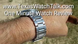 One Minute Watch Review Yobokies Fifty Five Fathoms Seiko 5 SNZHS 7J1 [upl. by Anwahsed]